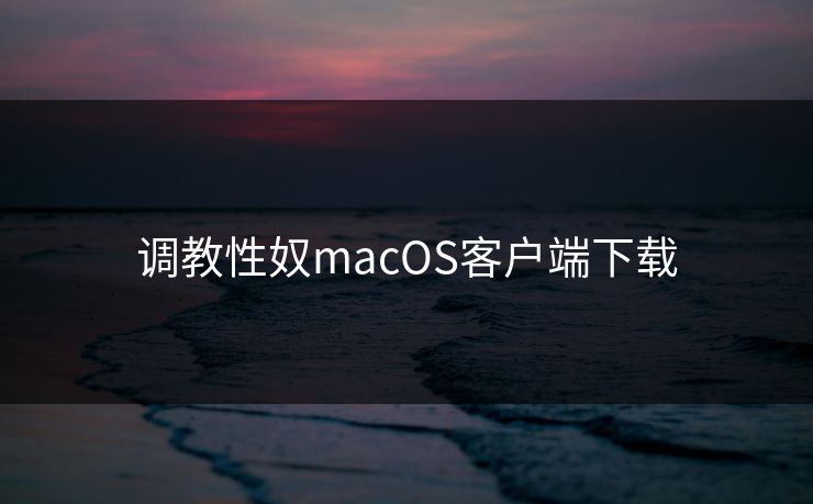 调教性奴macOS客户端下载